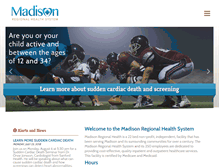 Tablet Screenshot of madisonregionalhealth.org